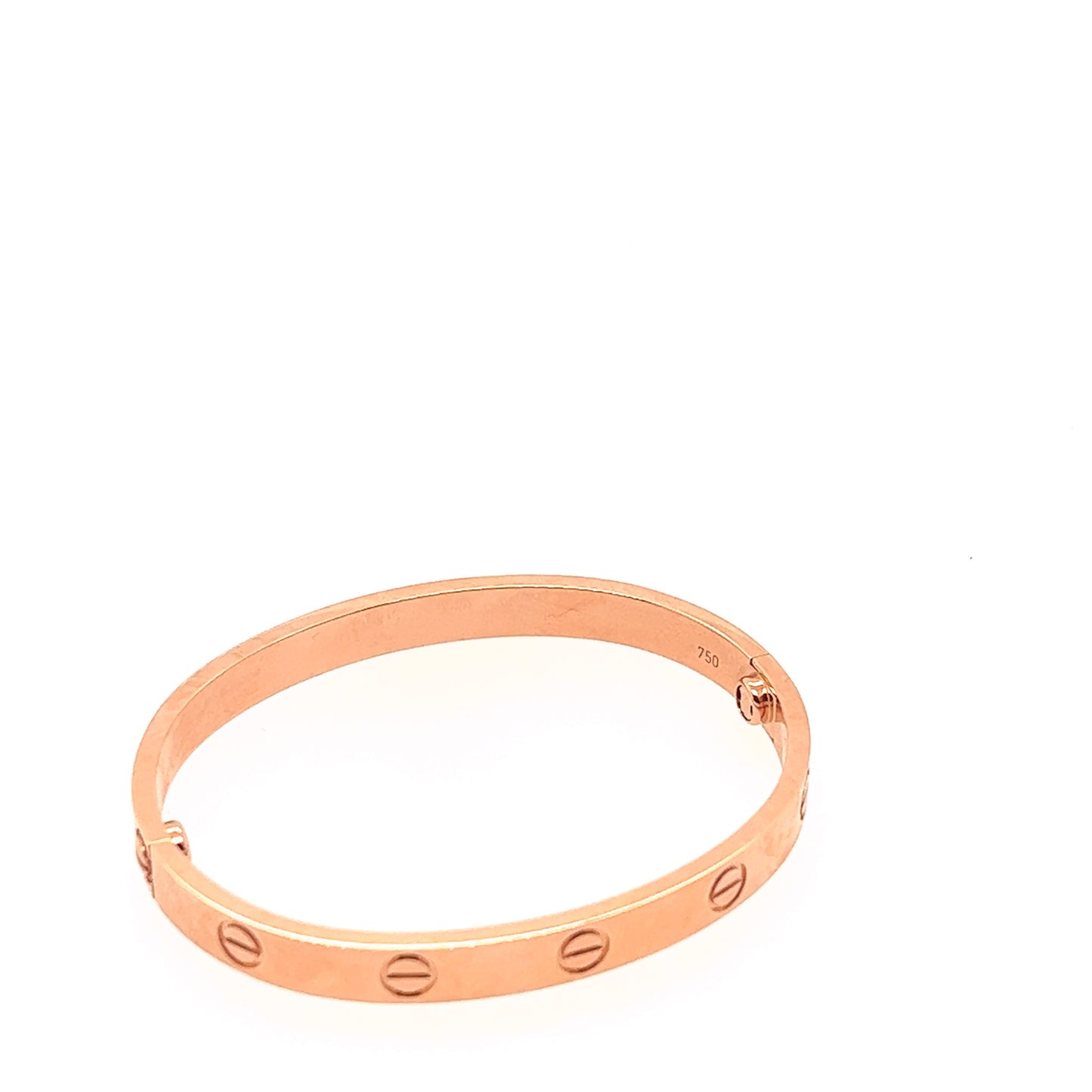 Cartier 18k Rose gold love bracelet Size 16.