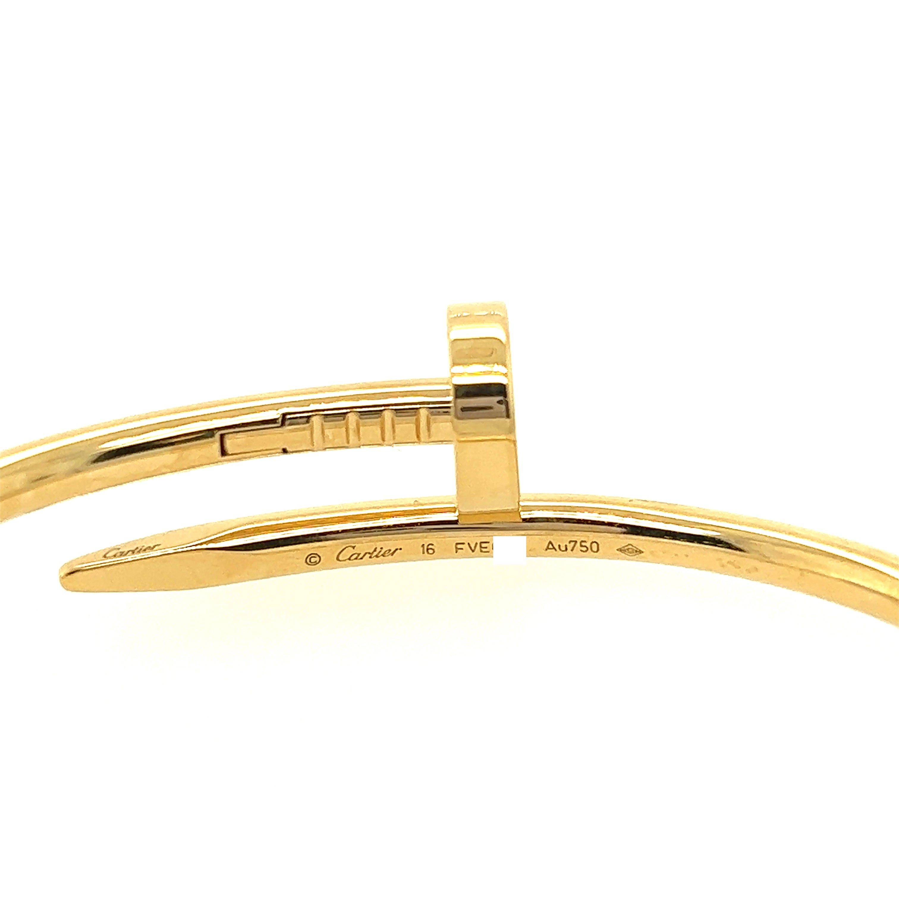 Cartier 18k Yellow Gold Just Un Clou Bracelet Size 16