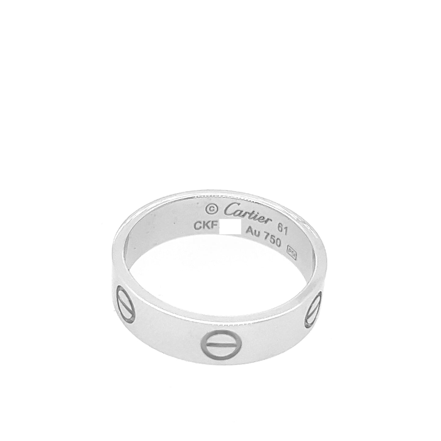 Cartier 18k White Gold Love Ring